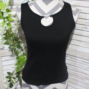 wild love ribbed sleeveless red crop top